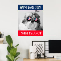 Glückwunsch 4. Juli ich schih tzu nicht Hund USA F