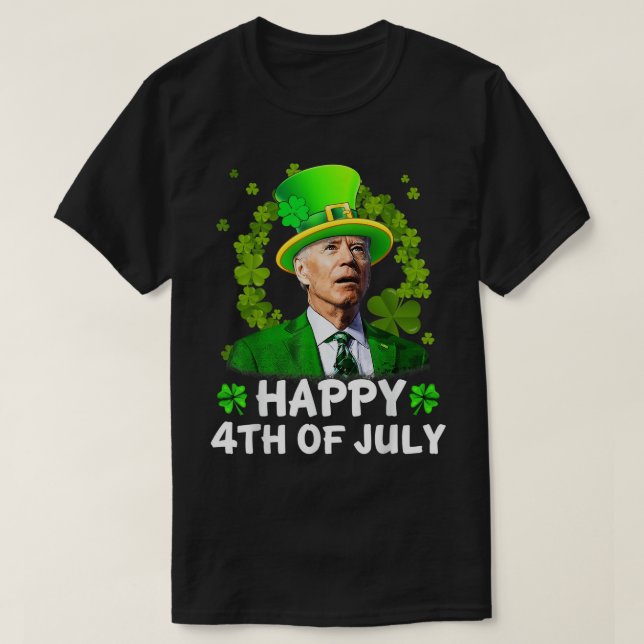 Glückwunsch 4. Juli Joe Biden St Patricks Day Lepr T-Shirt (Design vorne)
