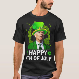 Glückwunsch 4. Juli Joe Biden St Patricks Day Lepr T-Shirt