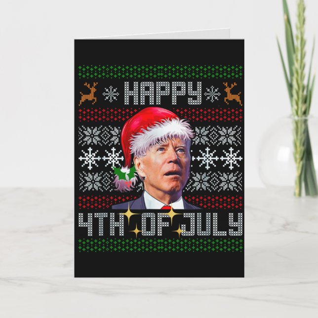 Glückwunsch 4. Juli Joe Biden Weihnachten (Vorderseite)