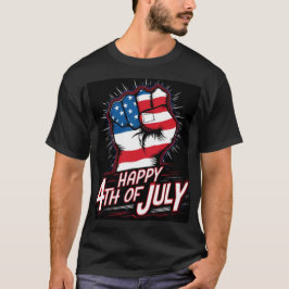 Glückwunsch 4. Juli klingelte Faust Patriotisch Sc T-Shirt