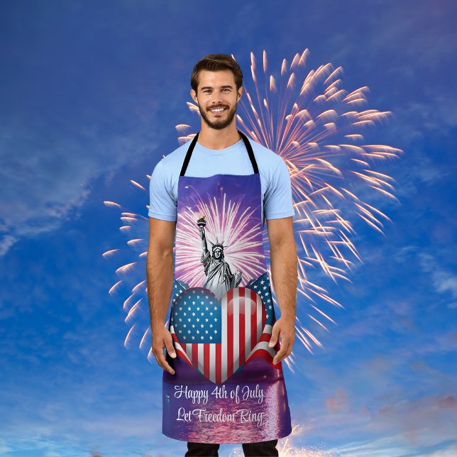 Glückwunsch 4. Juli "Lass Freedom Ring" Schürze (Von Creator hochgeladen)