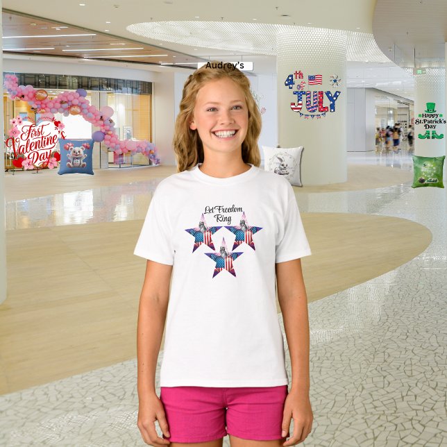 Glückwunsch 4. Juli "Lass Freedom Ring" T - Shirt (Von Creator hochgeladen)