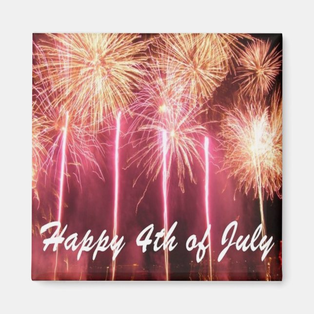 Glückwunsch 4. Juli Magnet (Vorne)