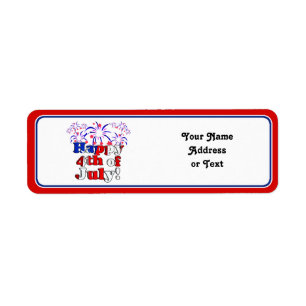 Glückwunsch 4. Juli mit Feuerwerk