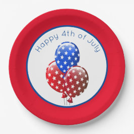 Glückwunsch 4. Juli Pappteller