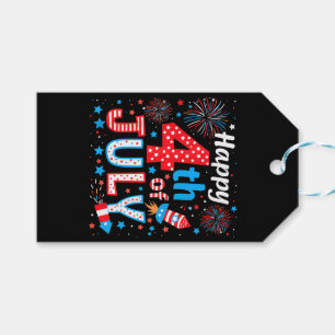 Glückwunsch 4. Juli Patriotic American Flag USA Geschenkanhänger