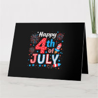 Glückwunsch 4. Juli Patriotic American Flag USA