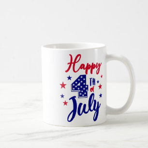 Glückwunsch 4. Juli Patriotic American USA Flag Me Kaffeetasse