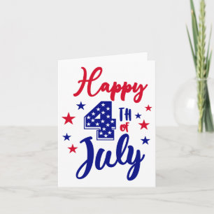 Glückwunsch 4. Juli Patriotic American USA Flag Me Karte