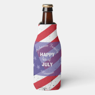 Glückwunsch 4. Juli Patriotic Family Wiedersehen Flaschenkühler