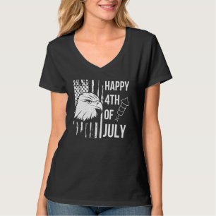Glückwunsch 4. Juli Patriotische amerikanische Adl T-Shirt