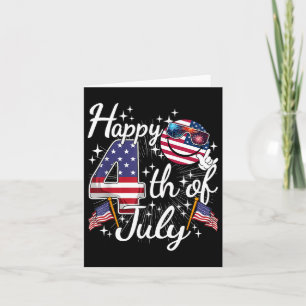 Glückwunsch 4. Juli Patriotische amerikanische Fah Karte