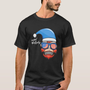 Glückwunsch 4. Juli Patriotischer Affe T-Shirt
