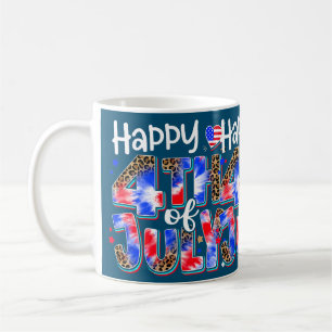 Glückwunsch 4. Juli Patriotisches Amerika feiern Kaffeetasse