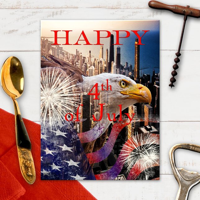 Glückwunsch 4. Juli Postkarte (Von Creator hochgeladen)