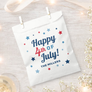 Glückwunsch 4. Juli Red White und Blue Patriotic Geschenktütchen