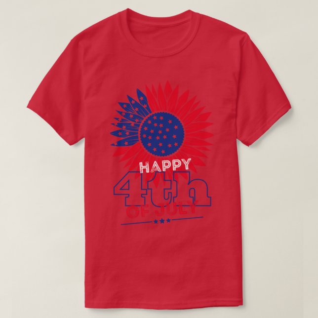Glückwunsch 4. Juli T-Shirt (Design vorne)