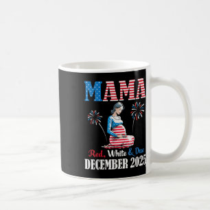 Glückwunsch 4. Juli Tag Mama rot weiß und ordentli Kaffeetasse
