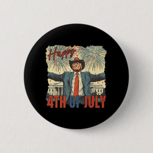 Glückwunsch 4. Juli Trump Unabhängigkeitstag 1 Button