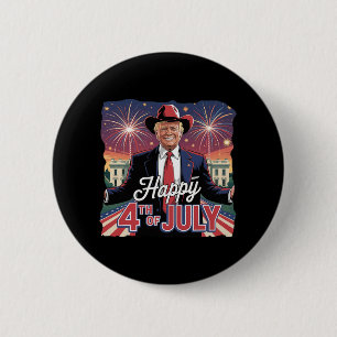 Glückwunsch 4. Juli Trumps Unabhängigkeitstag Button