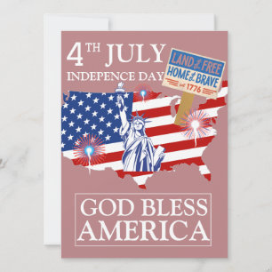 Glückwunsch 4. Juli Unabhängigkeitstag Amerika Par Feiertagskarte