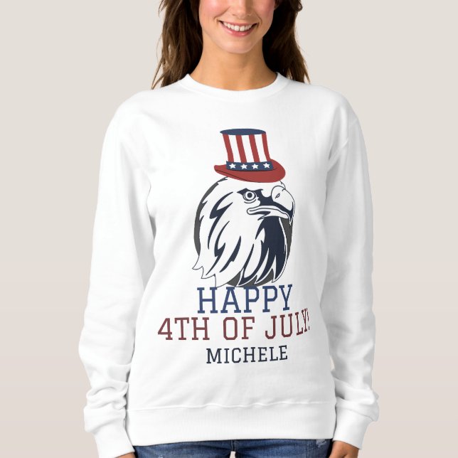 Glückwunsch 4. Juli Unabhängigkeitstag Amerika Par Sweatshirt (Vorderseite)