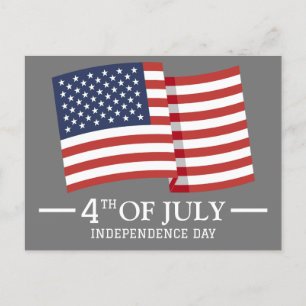 Glückwunsch 4. Juli Unabhängigkeitstag Amerikanisc Postkarte