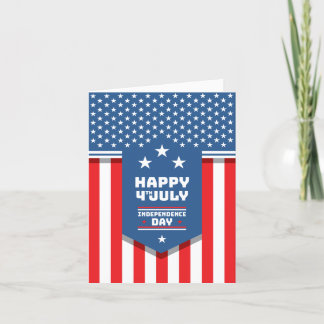 Glückwunsch 4. Juli Unabhängigkeitstag Amerikas Dankeskarte