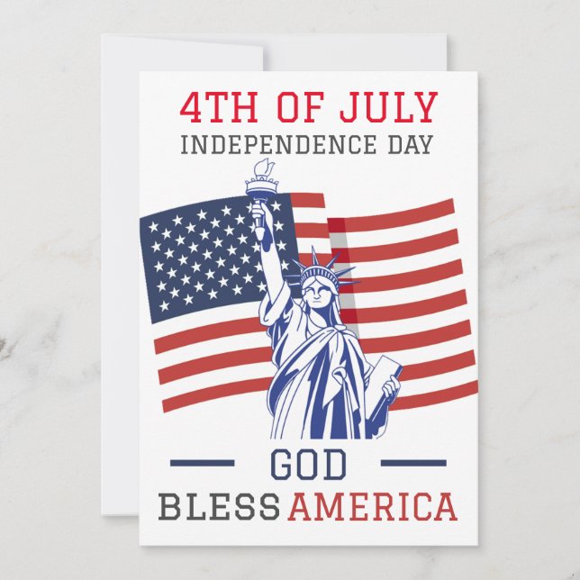 Glückwunsch 4. Juli Unabhängigkeitstag Party (Vorderseite)