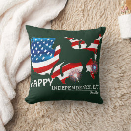 Glückwunsch 4. Juli Unabhängigkeitstag Party Kissen