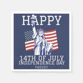 Glückwunsch 4. Juli Unabhängigkeitstag Party Serviette