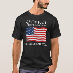 Glückwunsch 4. Juli Unabhängigkeitstag Red White B T-Shirt