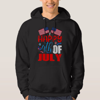 Glückwunsch 4. Juli Unabhängigkeitstag USA Fl Hoodie