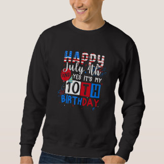 Glückwunsch 4. Juli und mein Geburtstag Geboren in Sweatshirt