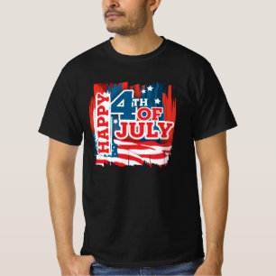 Glückwunsch 4. Juli - US-Flagge T-Shirt