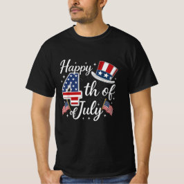 Glückwunsch 4. Juli USA Flag Patriotic T-Shirt
