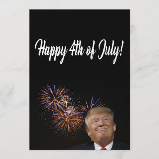 Glückwunsch 4. Juli von Donald Trump Karte