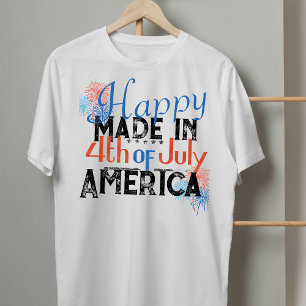 Glückwunsch 4. july Amerika Feuerwerk T-Shirt