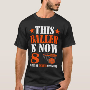Glückwunsch 8. Geburtstag 8 Jahre alt Bysketbyll 8 T-Shirt