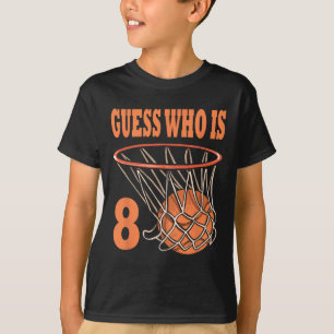 Glückwunsch 8. Geburtstag 8 Jahre alter Basketball T-Shirt