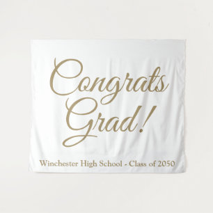 Glückwunsch Abschluss des Grand-Script-Jahrgangs Wandteppich