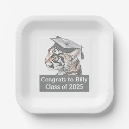 Glückwunsch Abschluss Personalisiert Pappteller