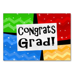 Glückwunsch-Absolvent-festliches Tischnummer