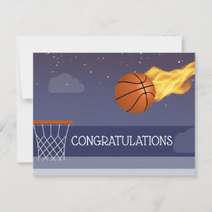 Glückwunsch an Basketball Team gewinnt Postkarte