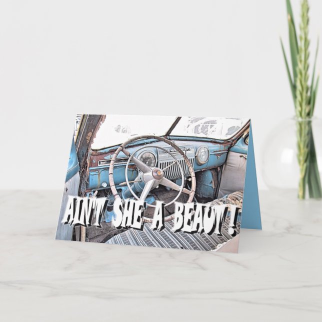 GLÜCKWUNSCH AUF dem NEUEN AUTO, Karte (Vorderseite)