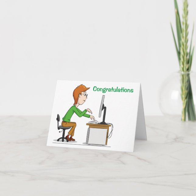 GLÜCKWUNSCH AUF IHREM GEBIET ***NEUE ARBEIT*** KARTE (Vorderseite)