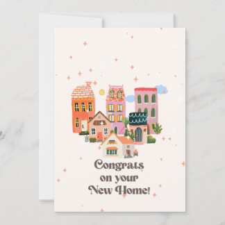 Glückwunsch auf Ihrer neuen Zuhause, auf der neuen Ankündigung