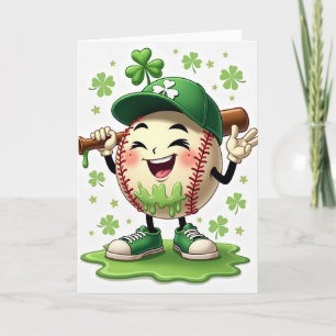 Glückwunsch Baseball St. Patrick's Day Karte