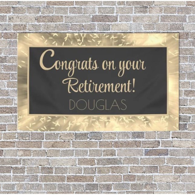 Glückwunsch! Bright, Custom Retirement Banner (Von Creator hochgeladen)